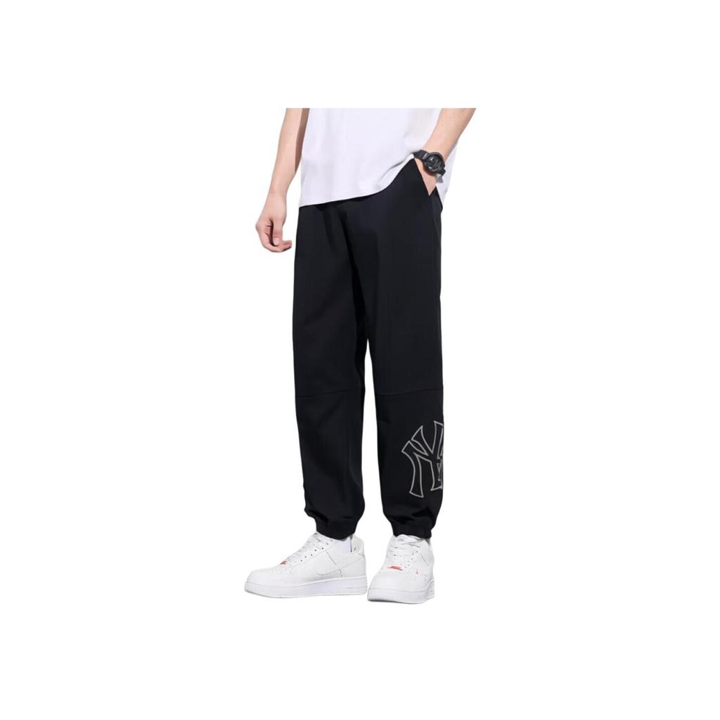 New MLB New York Yankees Knitted Sports Pants Unisex Black 3AWPB0444-50BKS
