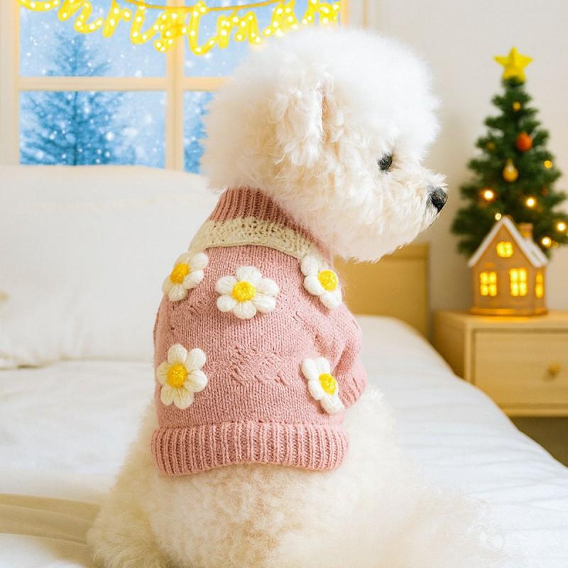 Pet Circle Warm Winter Knit Sweater Dogs Cats - Cozy Holiday Costume In Multiple Designs