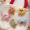 Cute Cartoon Cookie Plush Brooch - Colorful Funny Cookie Man Doll Keychain and Bag Pendant
