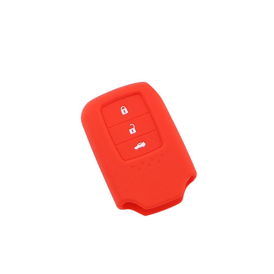 3 Buttons Silicone Car Key Fob Cover Case Fit For Honda Vezel City Civic Jazz Brv Br-V Hrv Keyless Entry Case Protect Holder