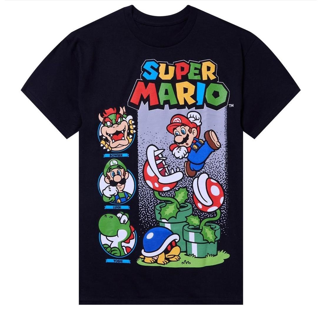 Super Mario Retro Unisex Short Sleeve Tee S-5XL S разноцветный