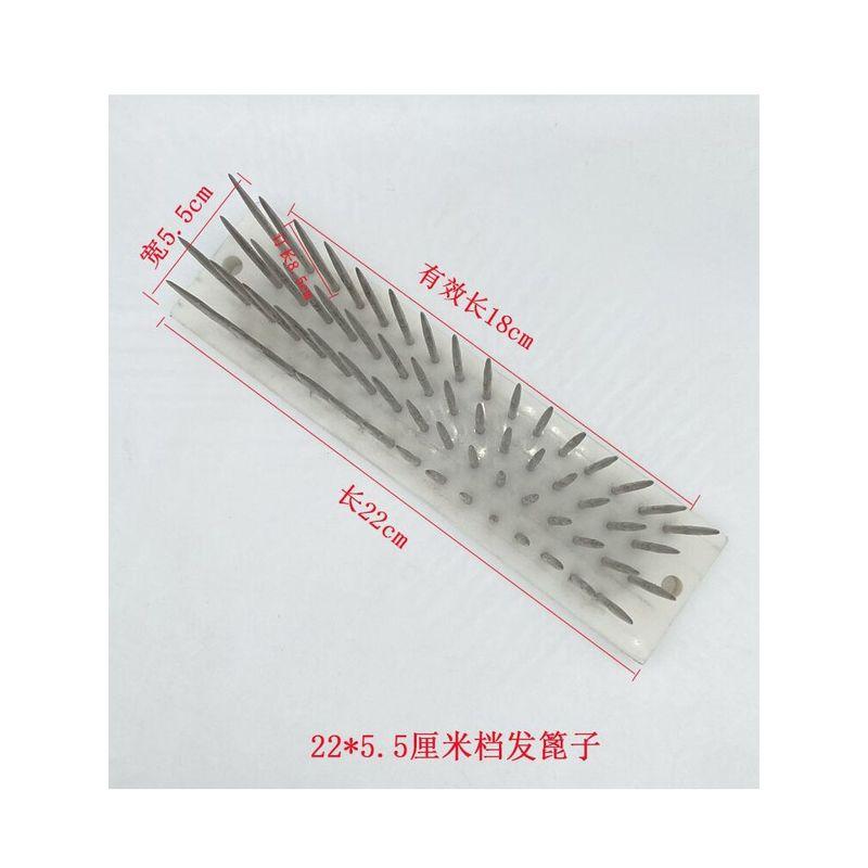 

Парик Волосы Инструмент Четыре Ряда Стальной Гвоздь Вытягиватель Волос Двусторонняя Расческа с Мелкими Зубьями Расческа Аксессуары для Парика Кожаная Накладка Default