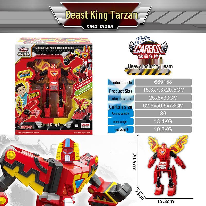 Hui Chao Transforming Police Rescue Car Robot Toy - 4-in-1 Giant