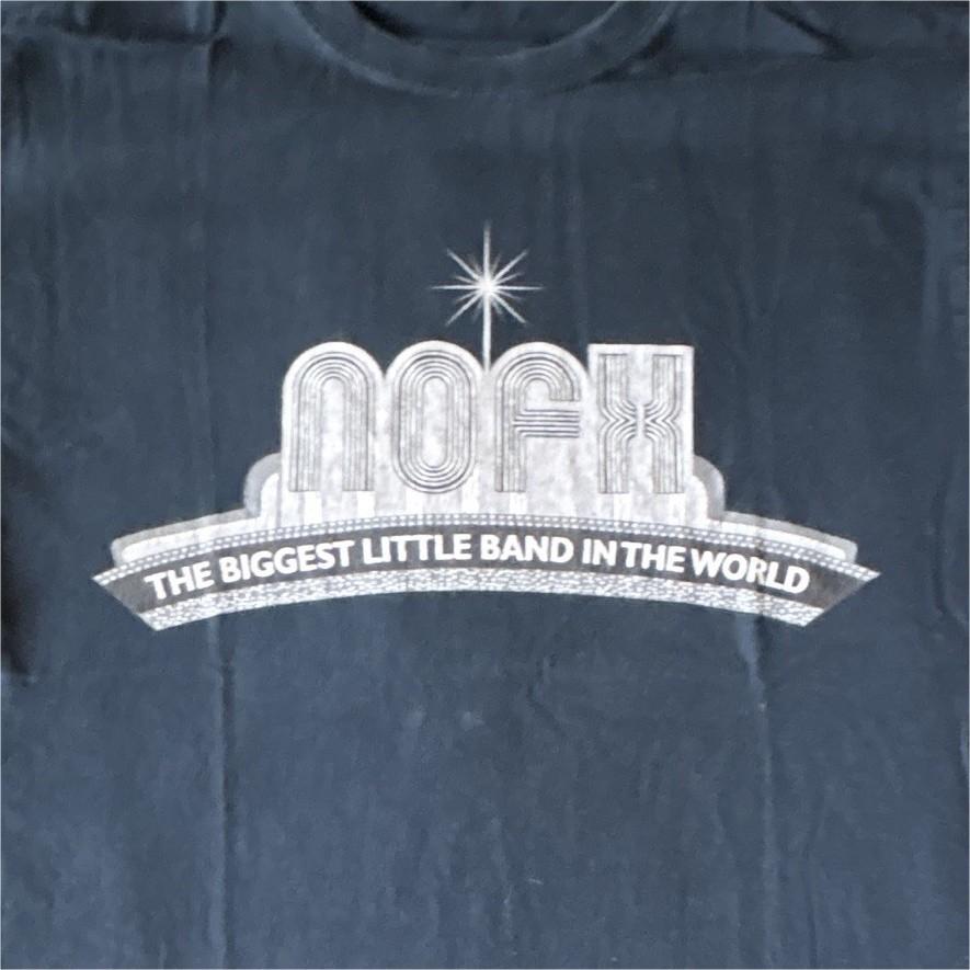 NOFX The Biggest Little Band in the World Black Graphic Print Crew Neck Small Unisex T-Shirt XXXL