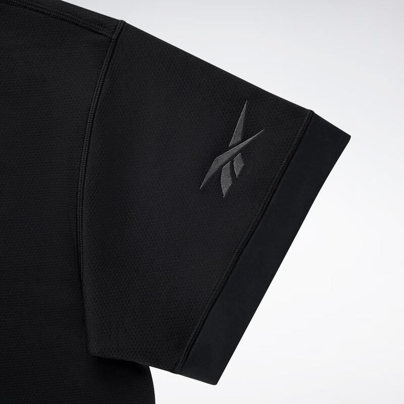 Reebok Beats Polo Series Solid Color Casual Loose Breathable Short Sleeve Polo Shirt Unisex Tops Black 23RCS419U001