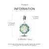 Charms Original Copper Green Zircon Four-Leaf Clover Pendant Beads Fit Bracelet Women Jewelry Diy Gift Accessory
