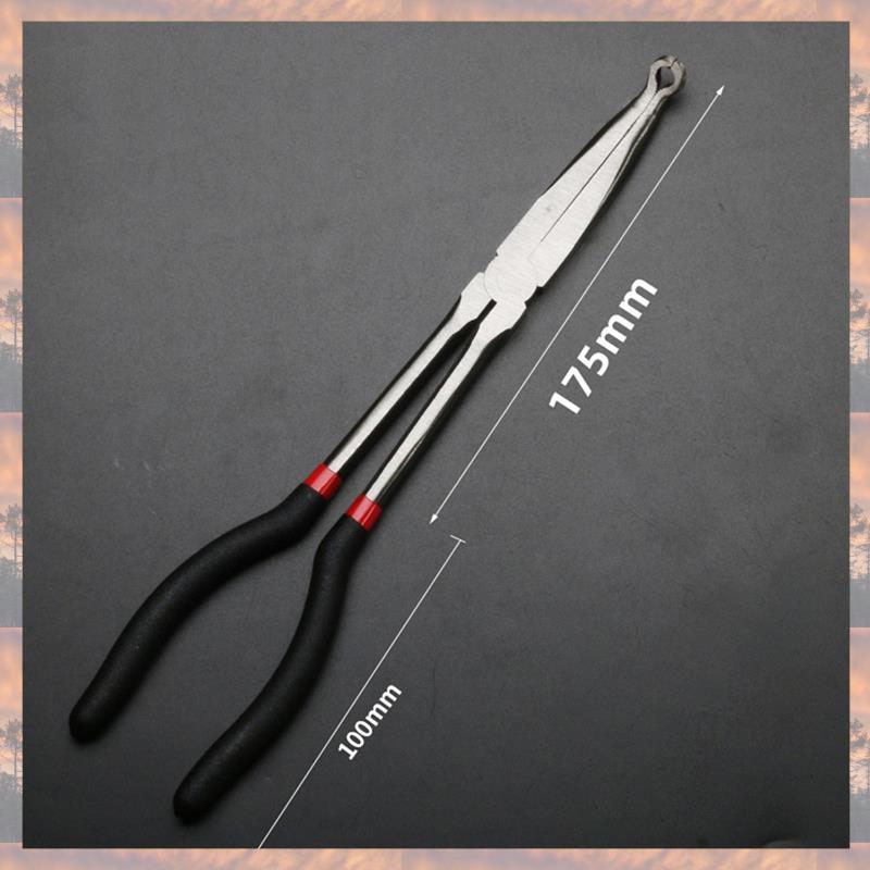 2025 Trend 5PCS Long Needle Nose Pliers Set 25/45/90-Degree Angle, Straight,Curved Pliers,O-Shape Clamp Long Nose Pliers