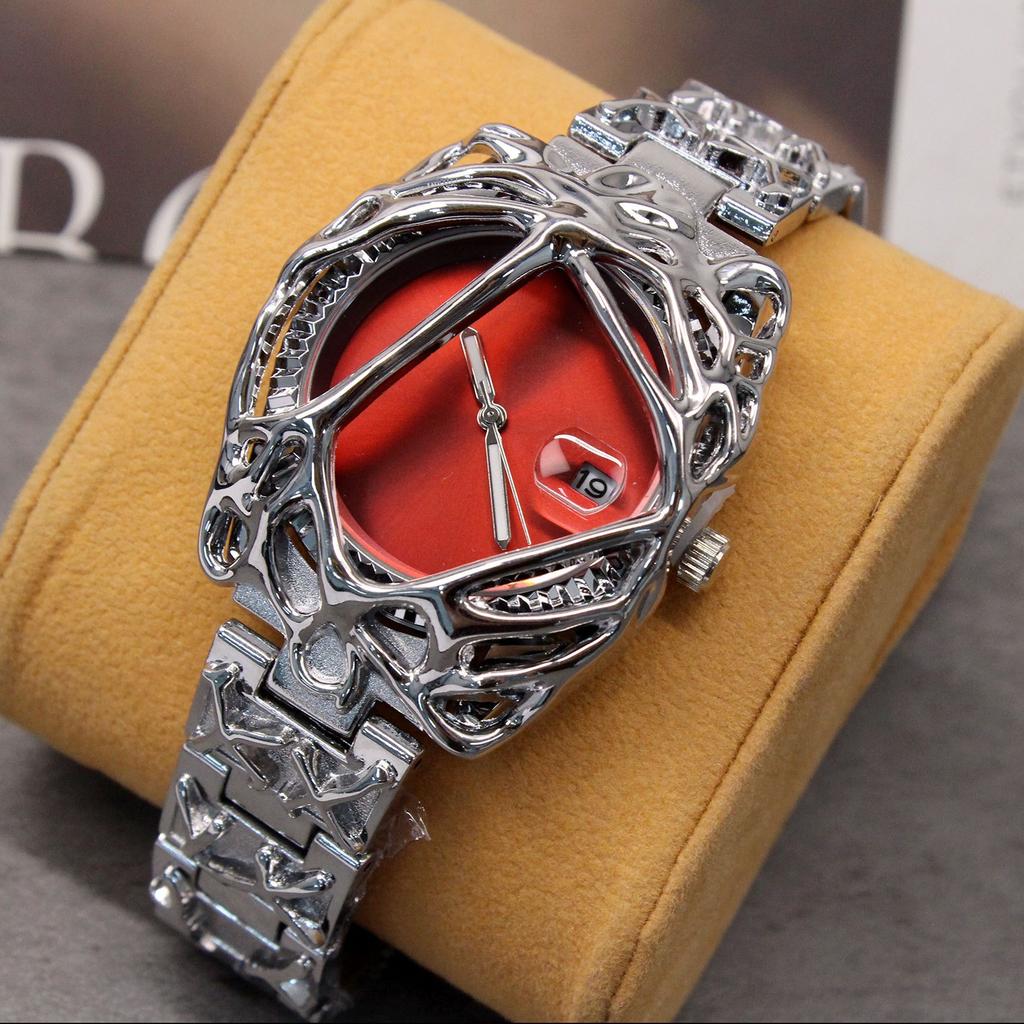 Y2k Red Devil Claw Hot Sell Original Alabaster Style Quartz Watch Men Unisex Hot Medieval Old Unique Creative High Quality Clock