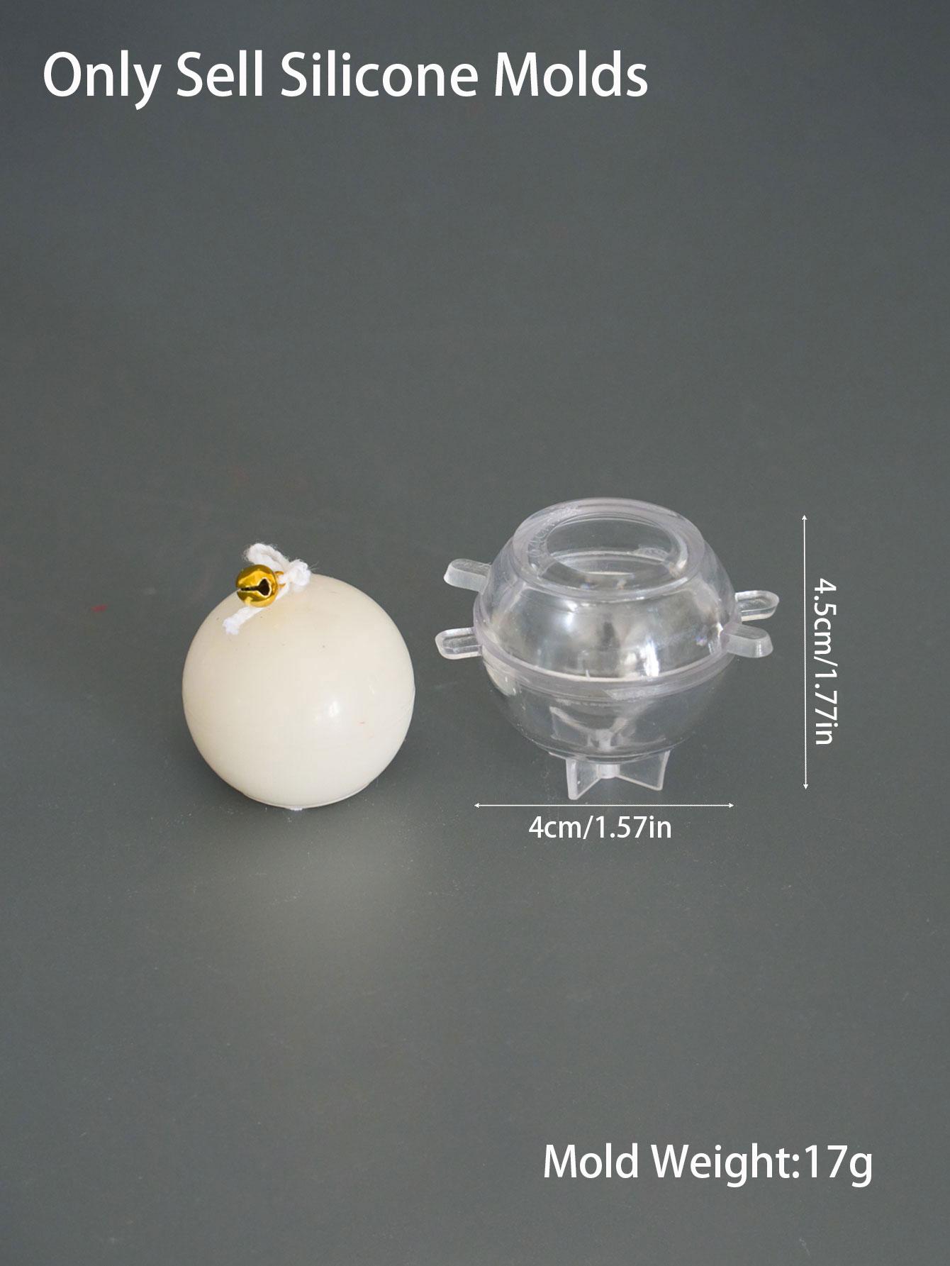 

4-9cm Spherical Candle Acrylic Mold Home Decor DIY Ball Shape Crafts Wax Making Supplies Plastic Molds Kit Holiday Party Gifts