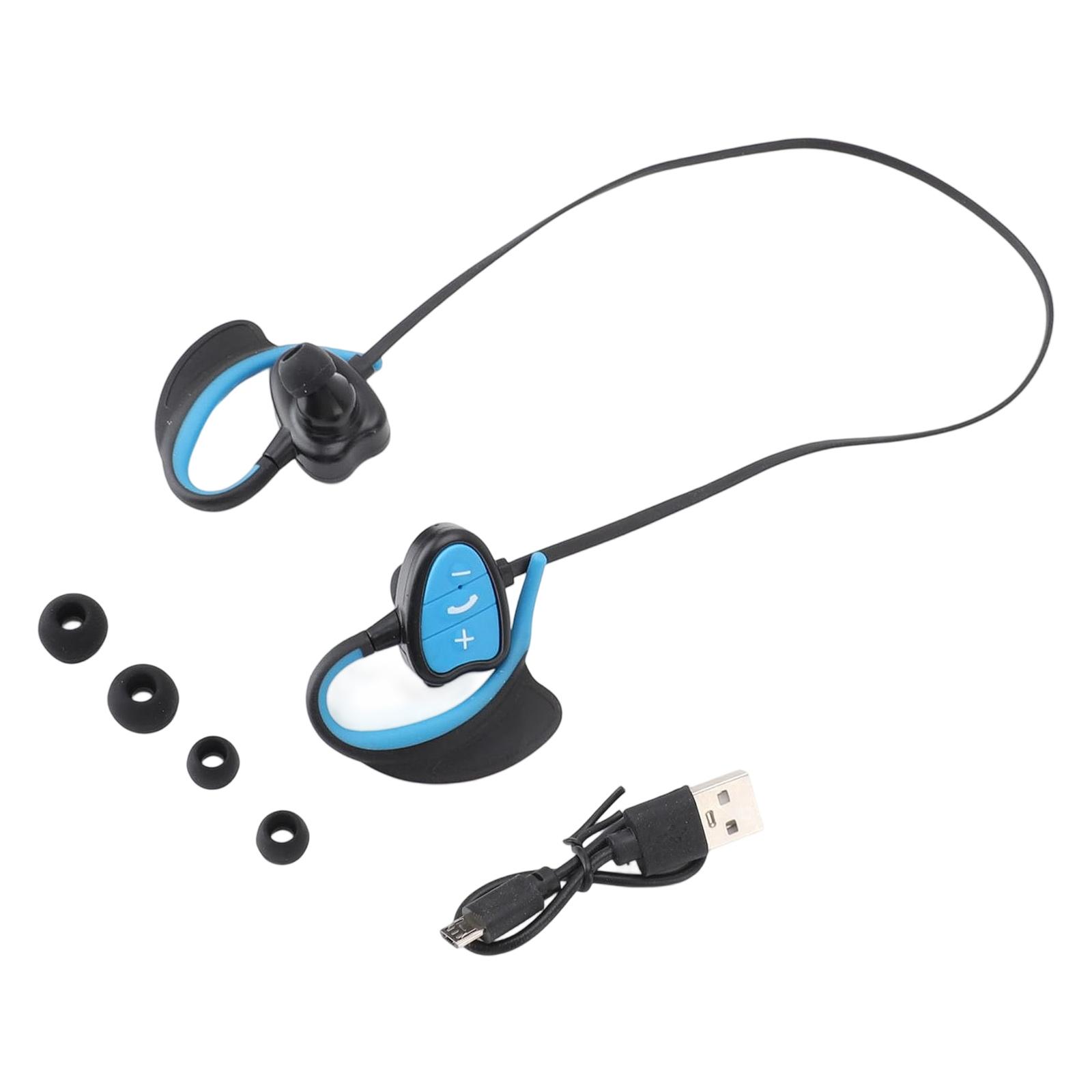 

Waterproof 5.0 Headphones Secure Ear Hook for Swimming Running and Gym Workouts