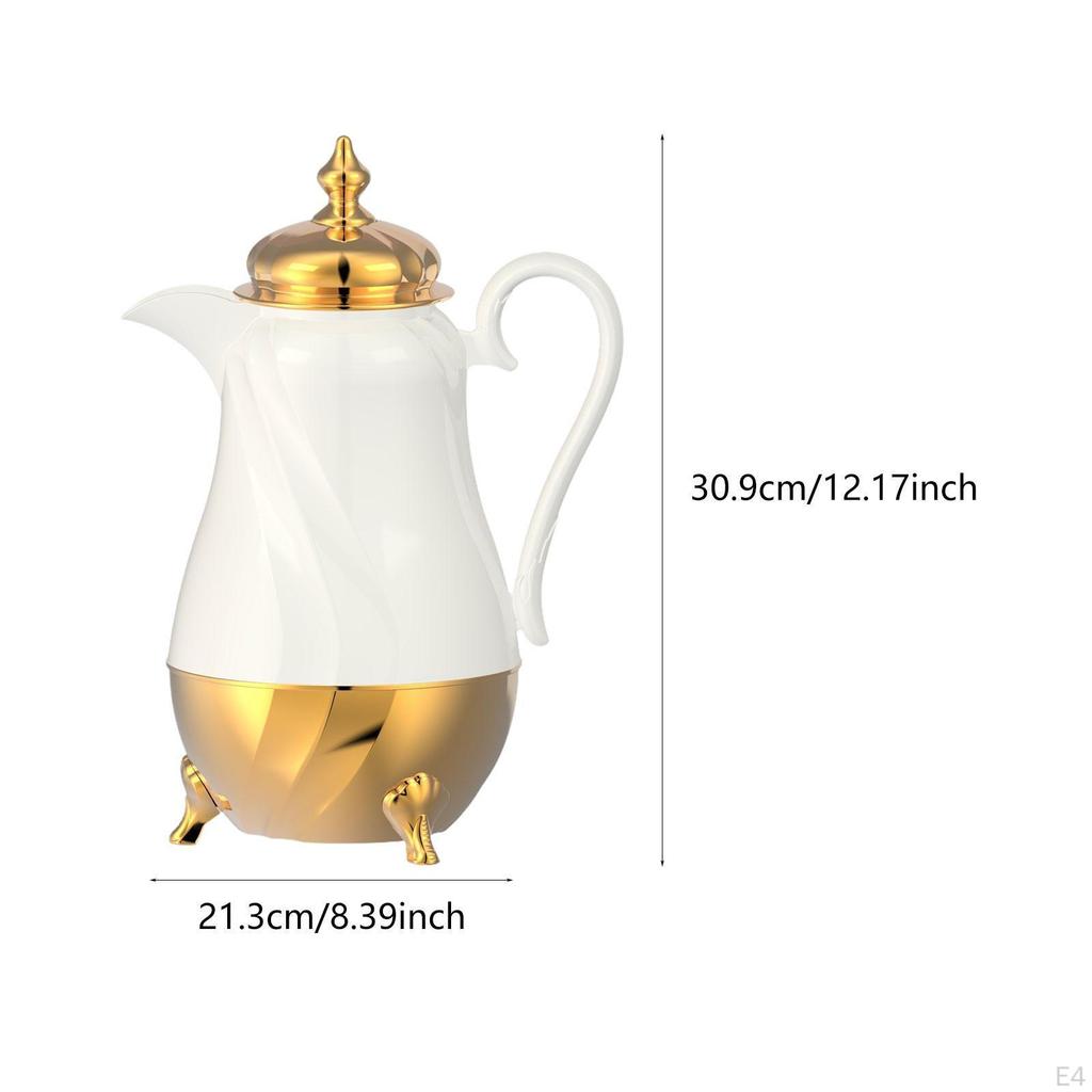 Carafe Insulated Thermal Pot for Home Kitchen Glass Liner Tea Kettle
