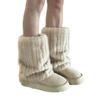 Damen Kunstfell Beinwärmer Party Kostüme Warm Flauschig Beinwärmer Stiefelmanschetten Abdeckung