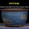 Extra Large Purple Clay Tall Flower Pot 2025 - Cylindrical Ceramic Design