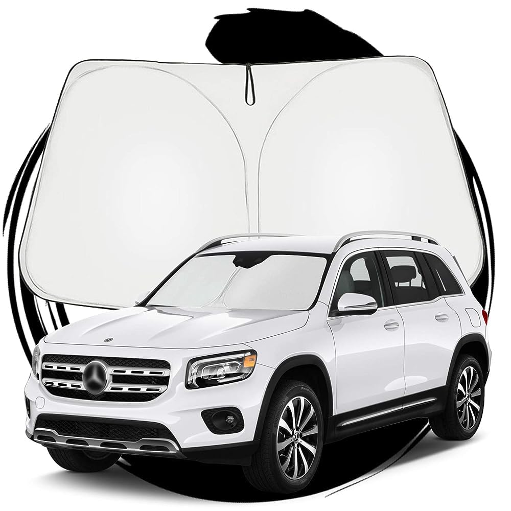 

ruiya Солнцезащитный козырек на лобовое стекло для Mercedes-Benz GLB-Class X247 2020 года, защита от УФ-лучей, складной, настраиваемый солнцезащитный козырек для автокемпинга