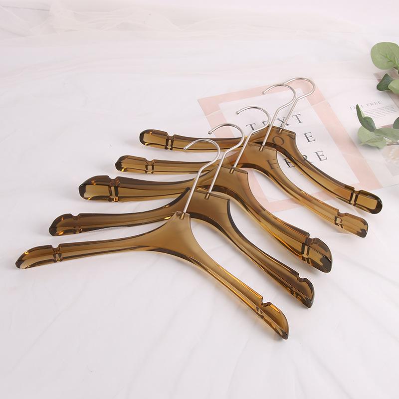 Transparent Acrylic Children's Clothes Hanger with Customizable Logo Option