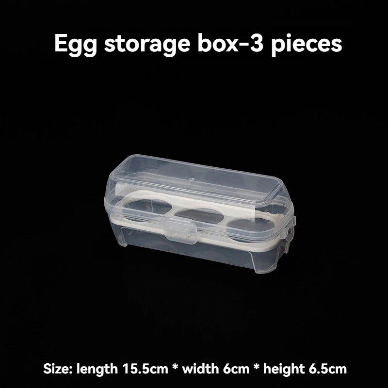

Outdoor Portable Shockproof Egg Storage Box Household 3/4/8Grids Protective Box Transparent Kitchen Organizer For Travel Camping