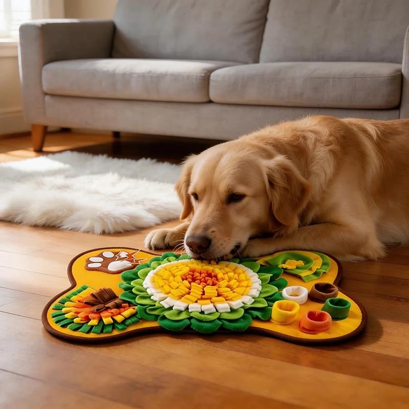 Pet Dog Snuffle Mat Interactive Sniffing Training Pad Slow Feeder Food Dispenser Stress Relief Toy