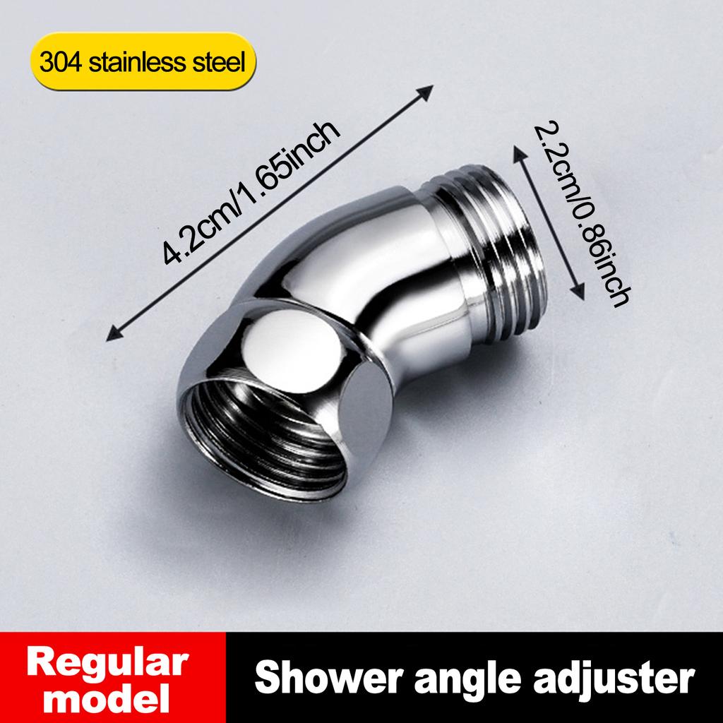 1PC Shower Head Elbow Adapter G1/2 Connections Shower Arm Extension Angle 135° Elbow Hand Shower Top Spray Elbow Connector