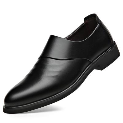 Mocassini eleganti da uomo in vera pelle di marca di lusso, scarpe nere appuntite, scarpe da sposa formali traspiranti Oxford