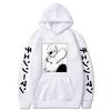 Anime Chainsaw Man Hettegenser Dame Streetwear Langermet Harajuku Genser Topper Gotisk Hettegenser Løse Hettegensere