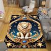 1pc Lion under the stars Print, Design Indoor Area Rug, Soft, Anti-Slip, and Durable Gaming Room Decor for Bedroom, Living Room, and Exercis