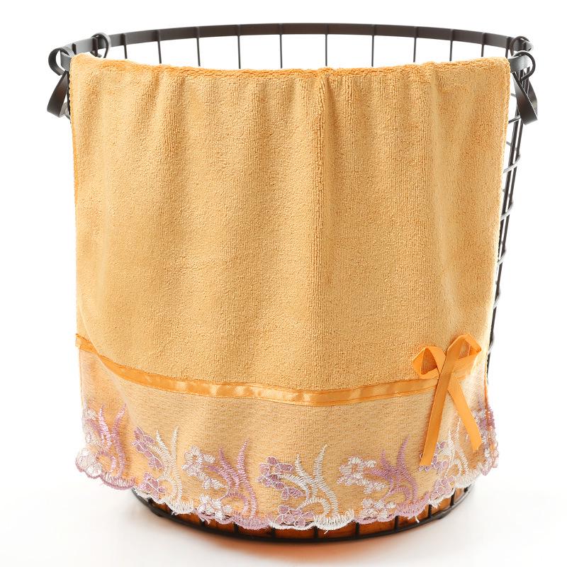 Embroidered Microfiber Face Towel 35x75cm, 400g - Thick, Absorbent, Quick-Drying for Daily Use