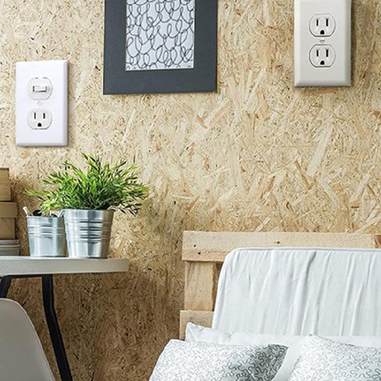 Safety Shielding Wall Outlet Cover with Wear Resistant Plastic Construction Universal Electrical Outlet Case For Indoor Use