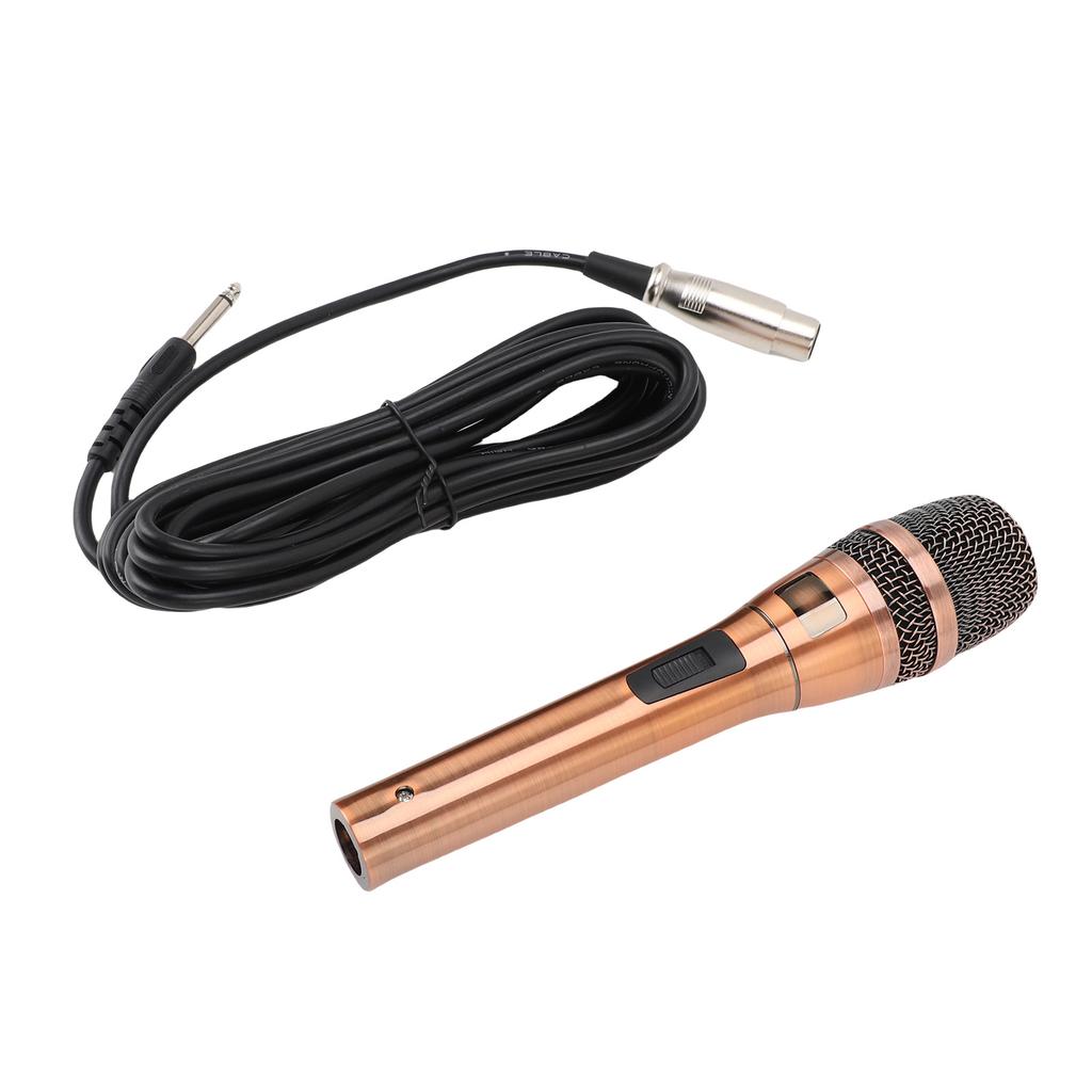 Wired Dynamic Microphone Cardioid Moving Coil Microphone for Home KTV Singing Stage