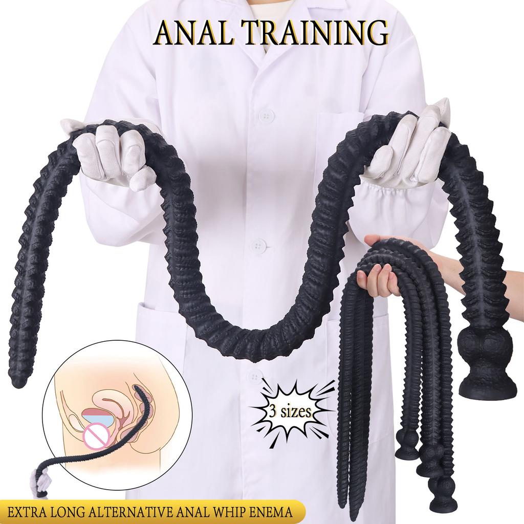Fun Backyard Super Long Anal Plug Foreign Trade Large Anal Whip Ball Anal Expander Gay18+ Female SM Deep