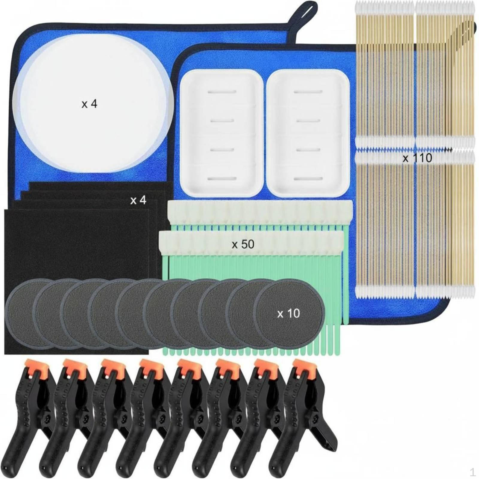 Trading Card Cleaning Kit Easy to Use 8 in 1 Restoration for TCG Collectors