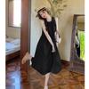 Augseed Sleeveless Plus Maternity Korean Fits Short and Loose Spring Wear Women's Spring/Summer Dress, Long, Elegant, A-Line, Sizes, Formal, Casual,