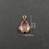 10pcs/bag Water Drop Pendant Crystal Beads Charms Faceted Teardrop Glass Diy Handmade Jewelry Necklace Earrings Accessories