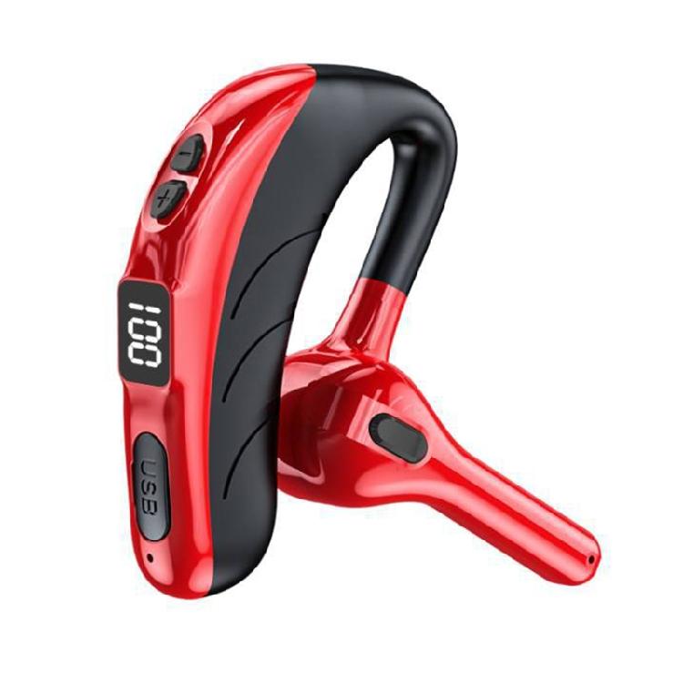 

Hands Free Earphone Bluetooth-compatible Earphone with Hooks for Truck Drivers 1 червоний