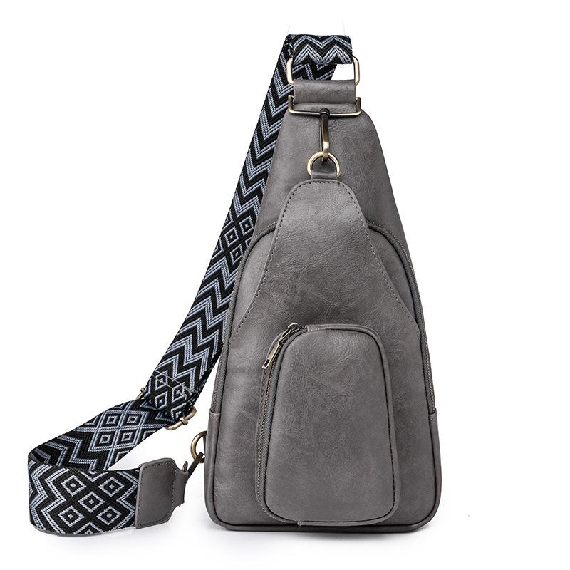 Soft Leather Chest Bag Vintage Fashion Women's Bags Crossbody Bag Backpack