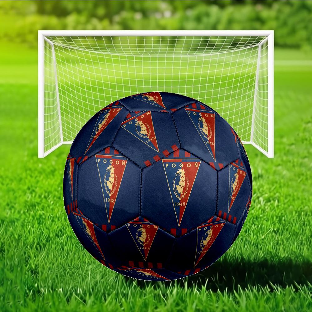 Pogoń Football Crest Size 5 Soccer Ball, Suitable for Training and Matches, High-Elasticity, Wear-Resistant Material Gift for Fan