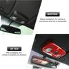 Front Reading Light Switch Cover Trim 1PCS For Ford Mustang 2015- Bright Red