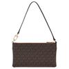 Michael Kors Jet Set Logo Print Gold Hardware Coated Canvas Shoulder Tote Medium Women's Brown