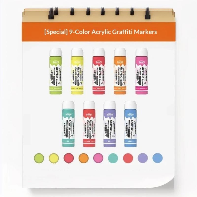 1Pcs 3Cm Jumbo Felt Tip Acrylic Paint Markers Graffiti Jumbo Colored Markers For Rock Painting Stone Ceramic Glass Wood Canvas