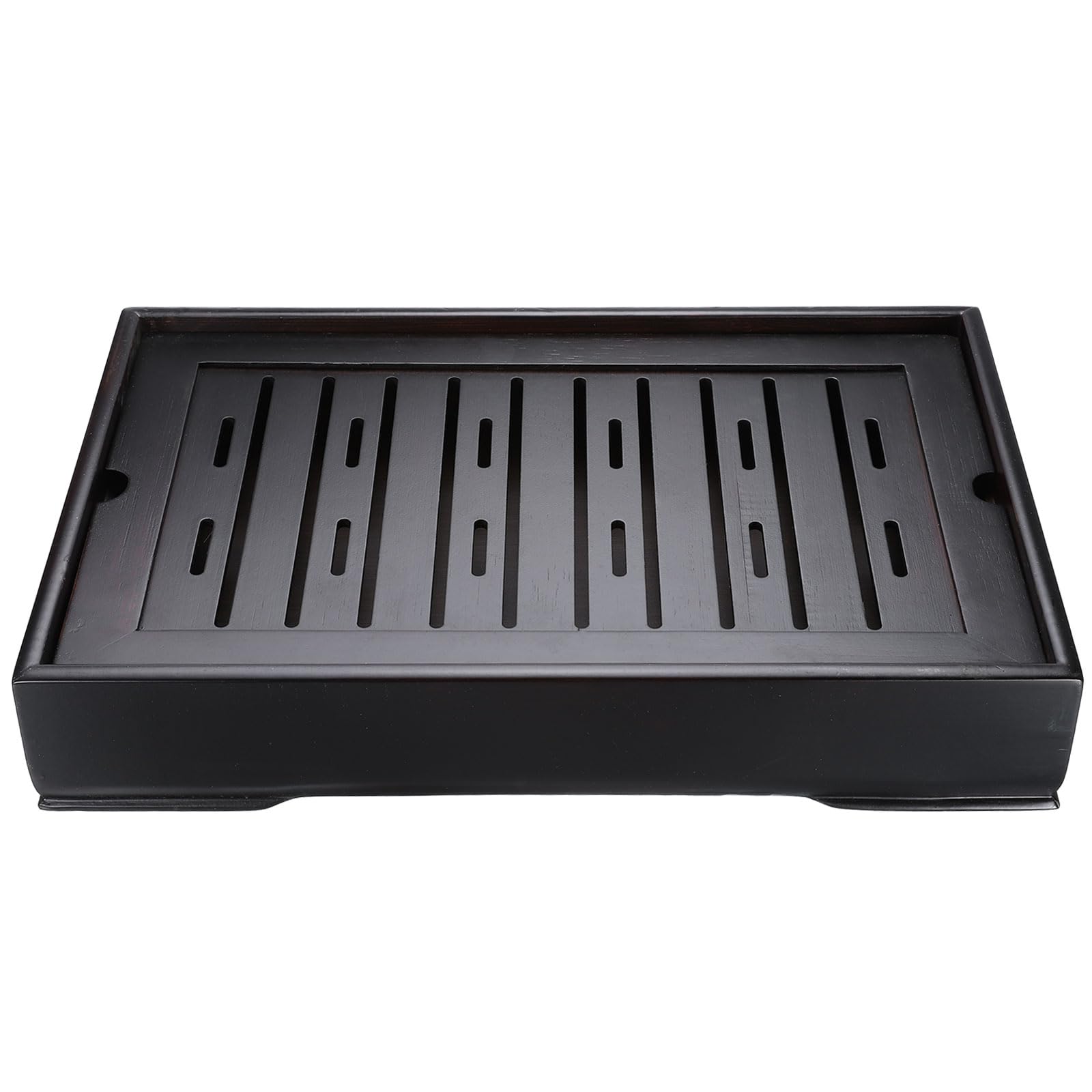 

uxcell 13.8 Классический бамбуковый китайский поднос для чая Кунг-фу, Изготовлен из бамбуковой настольной мебели с винтажным ящиком для хранения чайной воды, Коричневый