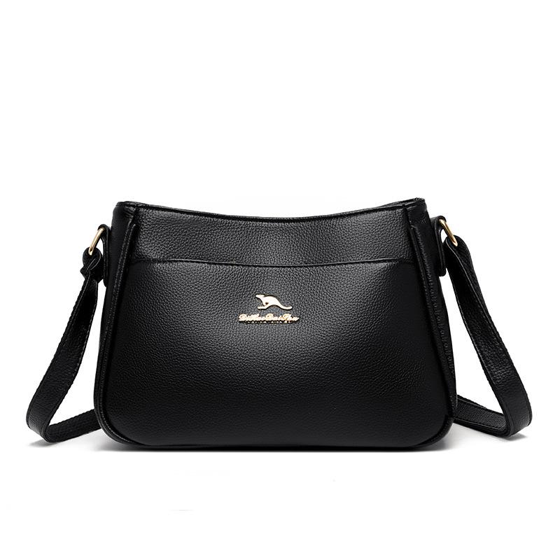 Shoulder bag women's 2025 new soft leather trend large-capacity women's diagonal span versatile multi-functional small fresh women's bag