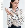 Langzi Retro Polka Dot Commuter Blouse
