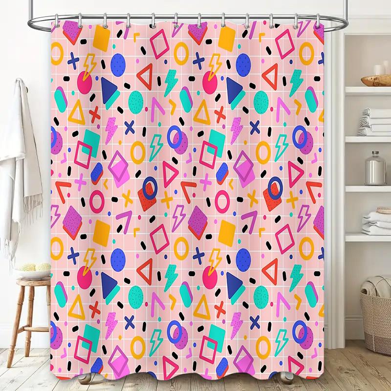 Boho Shower Curtain Tropical Leaf Pattern Bathroom Decor Waterproof Fabric Liner Modern Farmhouse Coastal Beach Themed