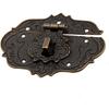 Antique Clasp Hasps Latches Vintage Bronze Decorative Hook Locks with Screws for Wooden Box Crafting Case Jewelry Chest Furniture