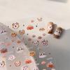 TENSOR Cute Dog Gold Frosted Nail Stickers M-821 Series, Self-Adhesive