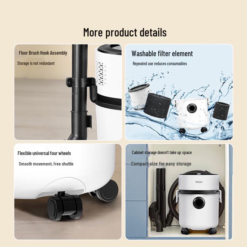 Haier Wet & Dry Bucket Vacuum Cleaner