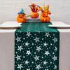 Polyester Christmas Tablecloth Snowflake Printed Table Cover Holiday Style Table Runner  Home Decor