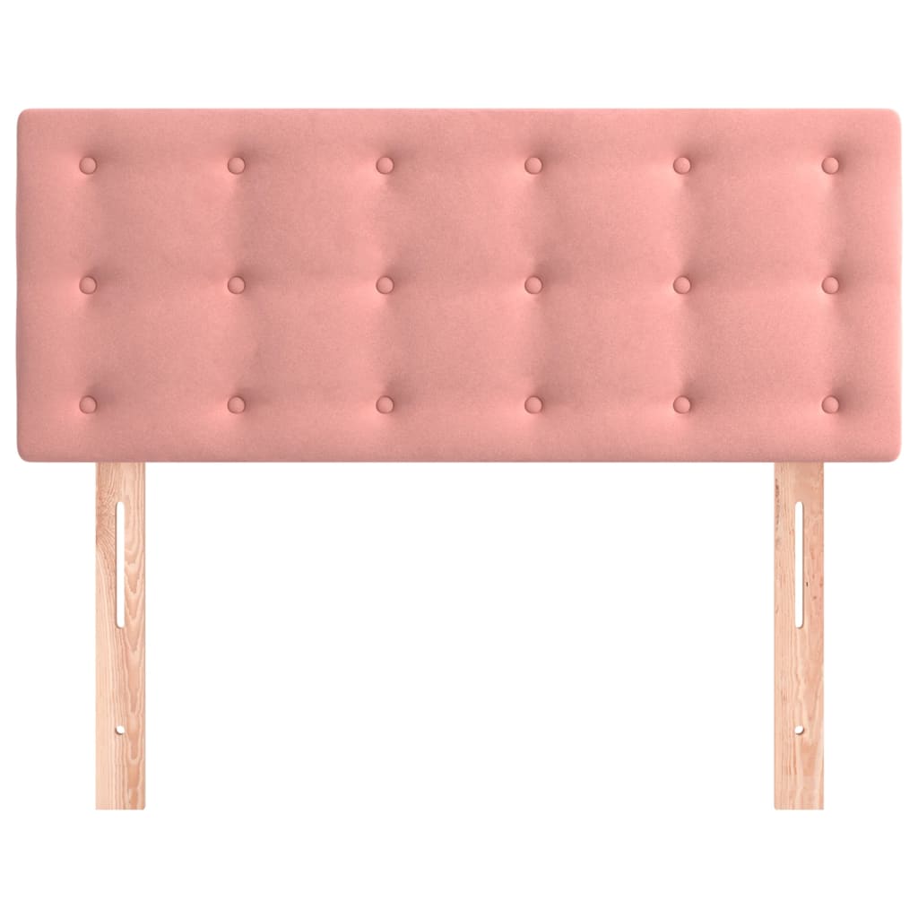 Vidaxl Bed Headboard, Pink, 90X5X78/88 Cm, Velvet