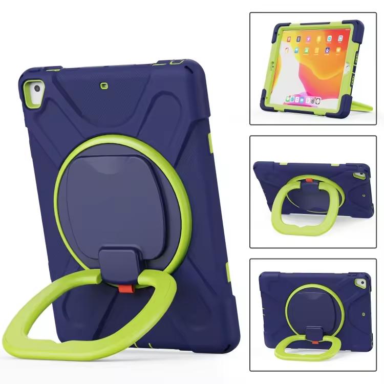 Shockproof Silicone Case with Stand Holder, Hand Strap & Adsorbed Pencil Slot case for iPad 10.2 (2019/2020/2021) Bulk