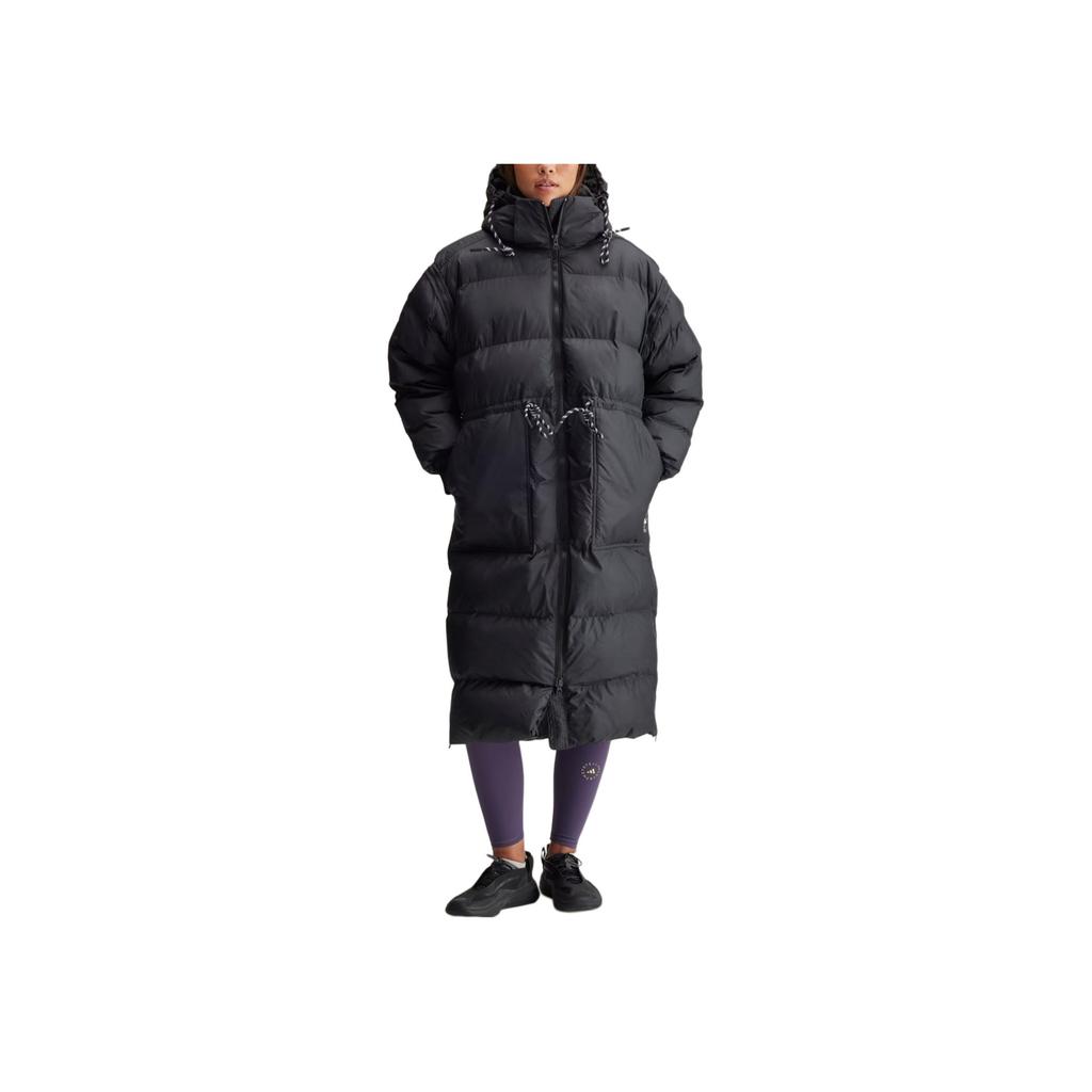 adidas X Stella McCartney Uzun Kapitone Kışlık Mont Siyah Kadın Dış Giyim IX3081