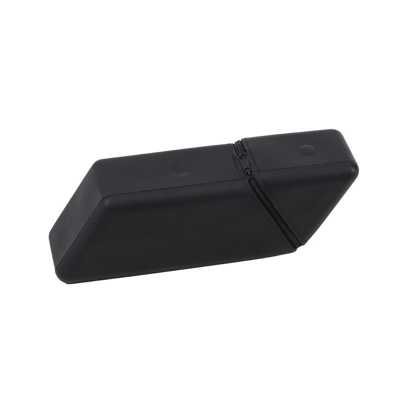 

Silicone Pencil Case Large Capacity Zipper Pen Pouch Waterproof Stationery Organizer Bag Travel Makeup Brush Storage Bags чорний